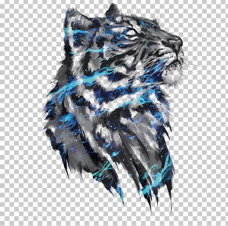 Tiger Euclidean PNG, Clipart, Animals, Big Cats, Blue, Carnivoran, Cat Like Mammal Free PNG Download