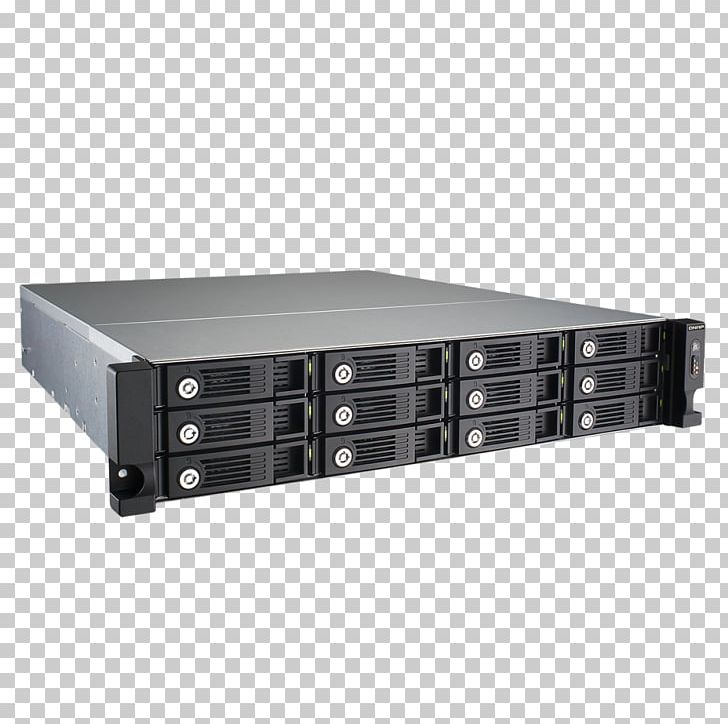 Hard Drives Network Storage Systems QNAP 12-Bay RAID Expansion UX-1200U-RP Serial ATA PNG, Clipart, 19inch Rack, Data Storage Device, Disk Array, Disk Storage, Electronic Device Free PNG Download