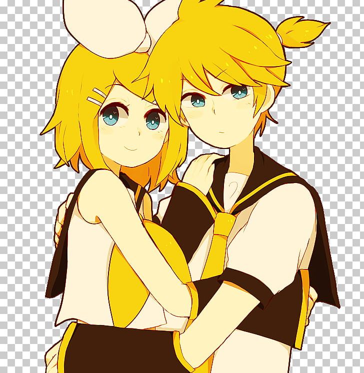 Kagamine Rin/Len Vocaloid Hatsune Miku PNG, Clipart, Anime, Art, Artwork, Boy, Cartoon Free PNG Download