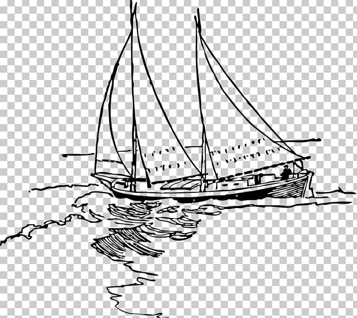 Sailboat Sailing Ship PNG, Clipart, Black And White, Boat, Boating, Brig, Caravel Free PNG Download