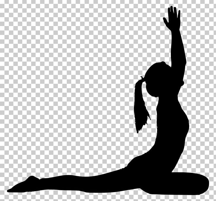 Yoga Silhouette Physical Fitness Exercise PNG, Clipart, Arm, Black And White, Drawing, Exercise, Female Free PNG Download