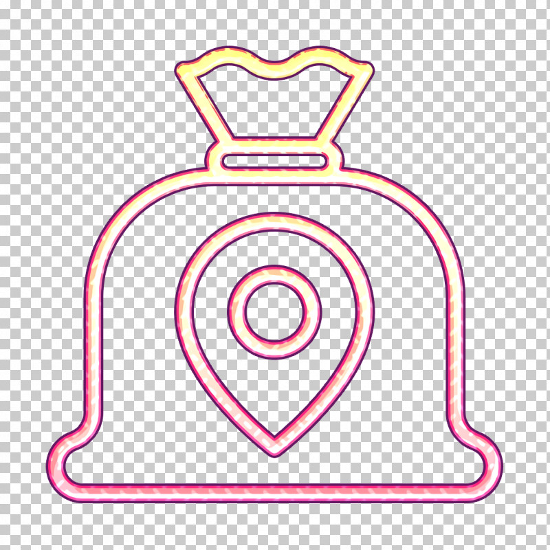 Navigation Icon Maps And Location Icon Money Bag Icon PNG, Clipart, Line, Line Art, Magenta, Maps And Location Icon, Money Bag Icon Free PNG Download