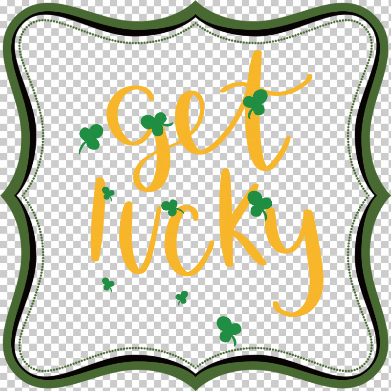 Get Lucky Saint Patrick Patricks Day PNG, Clipart, Flower, Get Lucky, Green, Happiness, Logo Free PNG Download