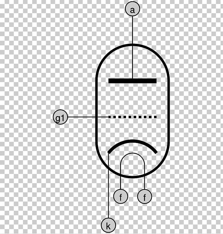 Vacuum Tube Triode Pentode Electronic Symbol Anode PNG, Clipart, Angle, Anode, Area, Black And White, Cathode Free PNG Download