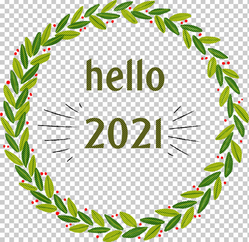 Hello 2021 Happy New Year PNG, Clipart, Chinese New Year, Christmas Day, Christmas Garland 10 X 05 X 47 Cm Wood, Christmas Ornament, Christmas Tree Free PNG Download