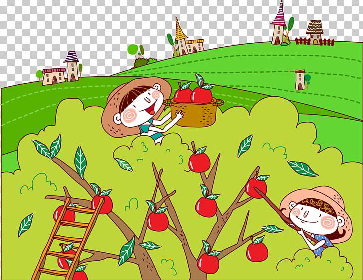 Cartoon Auglis Illustration PNG, Clipart, Apple Fruit, Apple Logo, Apples Vector, Apple Tree, Area Free PNG Download