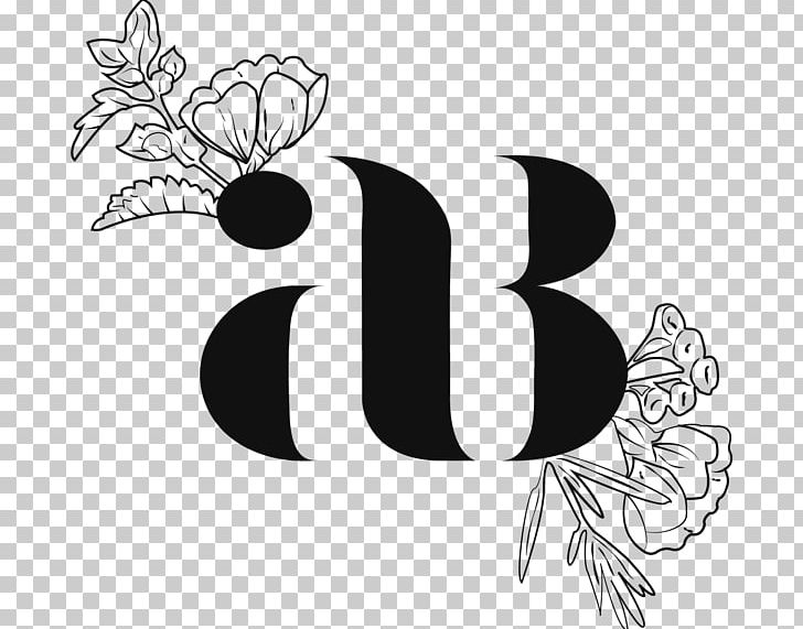 Graphic Design Logo Typography Graphics PNG, Clipart, Black, Black And White, Circle, Flora, Flower Free PNG Download