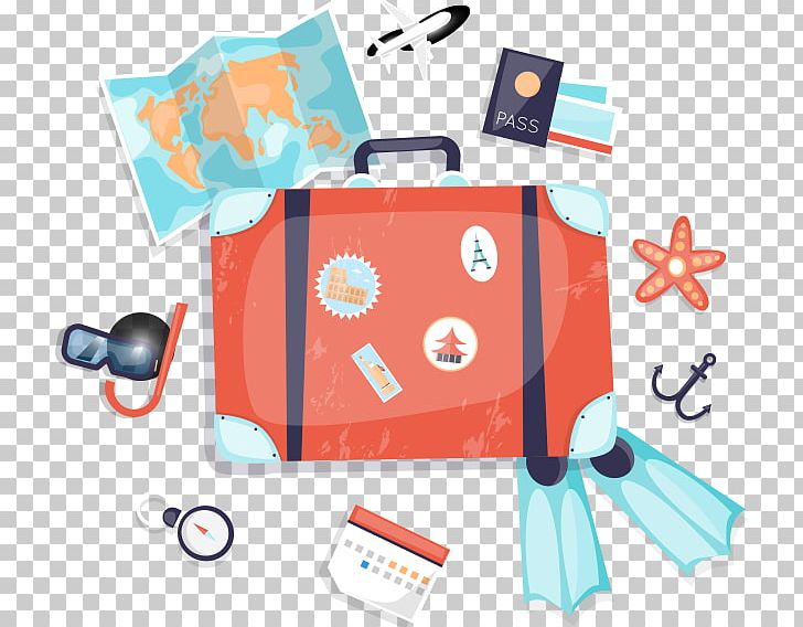 Suitcase Travel Summer Vacation PNG, Clipart, Area, Bag, Brand, Flat Design, Line Free PNG Download