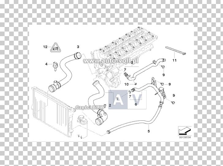 BMW 3 Series (E46) Car Internal Combustion Engine Cooling PNG, Clipart, Angle, Area, Auto Part, Black And White, Bmw Free PNG Download
