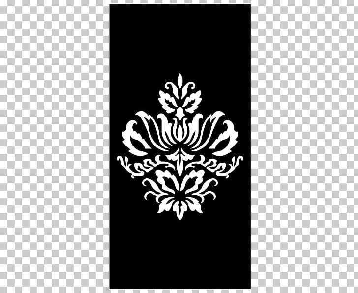 Stencil Floral Design PNG, Clipart, Art, Black, Black And White, Damask, Decorative Arts Free PNG Download