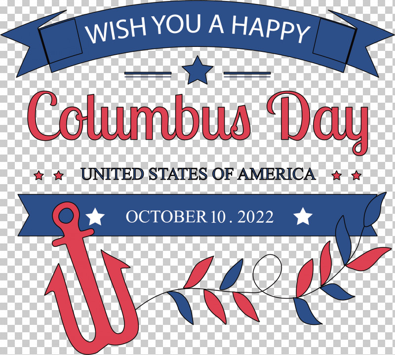 Columbus Day PNG, Clipart, Christopher Columbus, Columbus Day, Logo, Text, Vector Free PNG Download