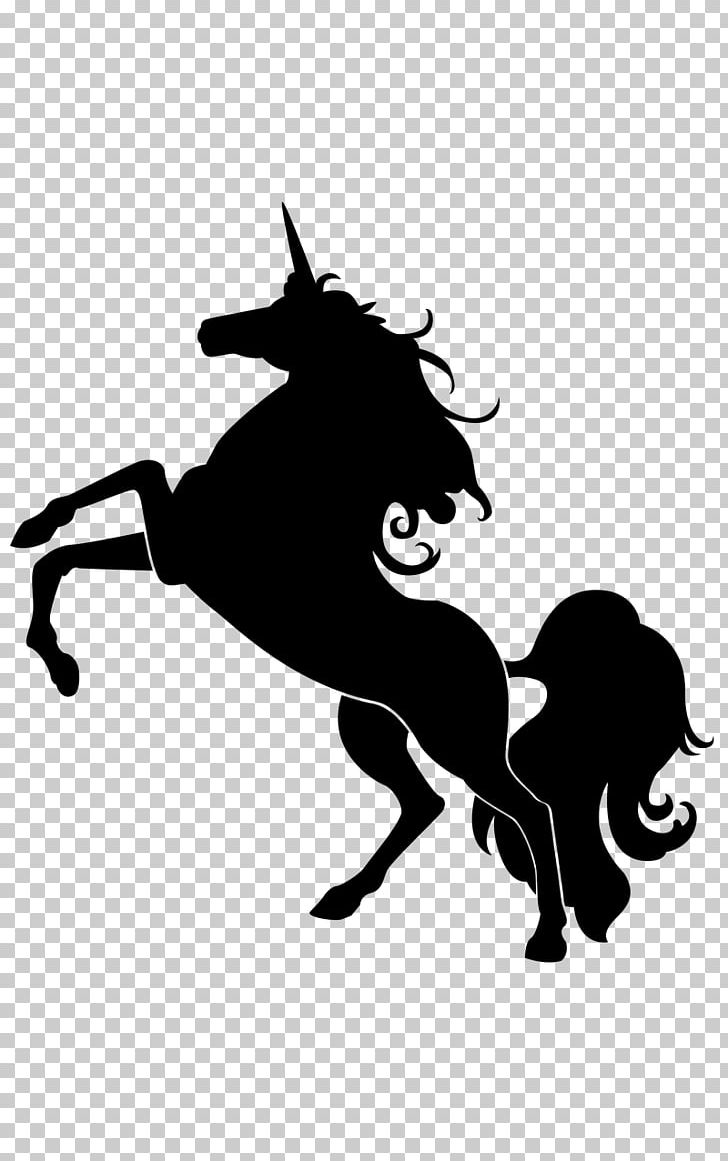 Horse Unicorn Silhouette PNG, Clipart, Animals, Black And White, Cattle Like Mammal, Fairy Tale, Fictional Character Free PNG Download