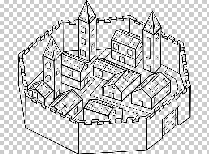 Middle Ages Drawing From The City PNG, Clipart, Angle, Area, Art, Artwork, Black And White Free PNG Download