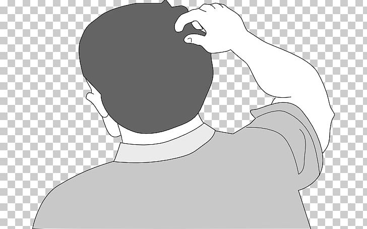 Scratching Cartoon Head PNG, Clipart, Angle, Arm, Black, Cartoon, Child Free PNG Download