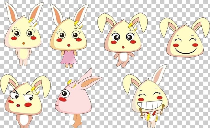 Cartoon Cuteness Rabbit PNG, Clipart, Animals, Animation, Avatar, Bunnies, Bunny Vector Free PNG Download
