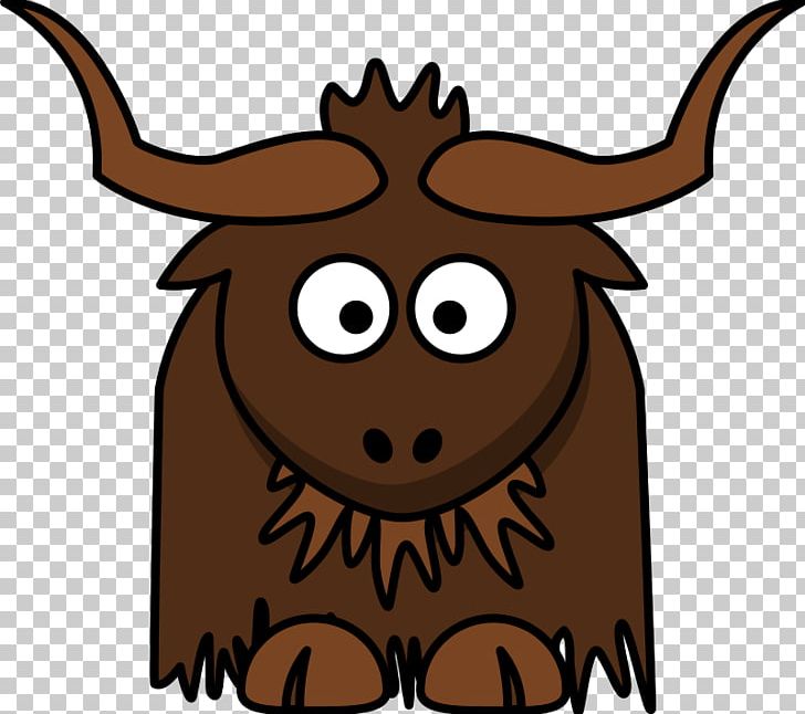 Domestic Yak Cartoon Cattle T-shirt PNG, Clipart, Art, Cartoon, Cattle, Cattle Like Mammal, Cow Goat Family Free PNG Download