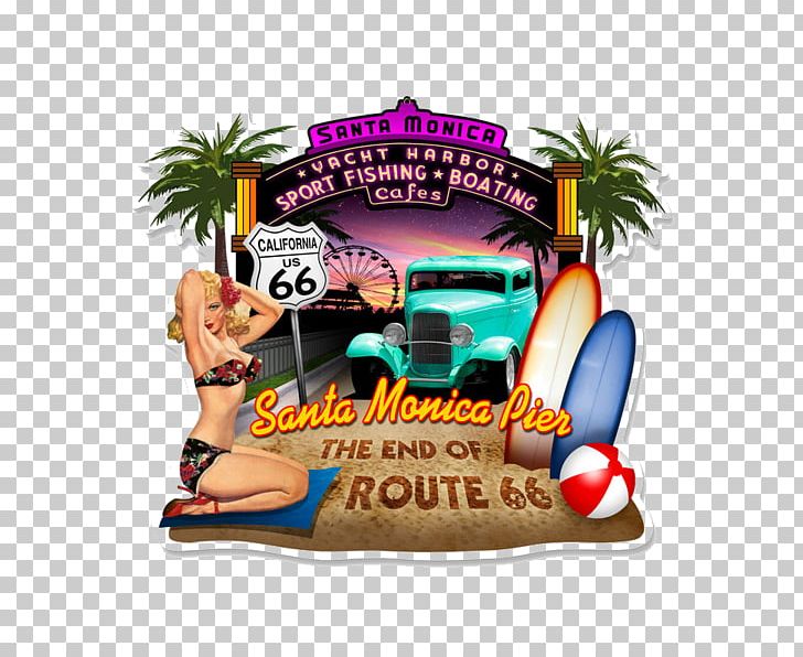 Santa Monica Pier U.S. Route 66 Pin-up Girl Drawing PNG, Clipart, Brand, Decor, Drawing, Food, Miscellaneous Free PNG Download