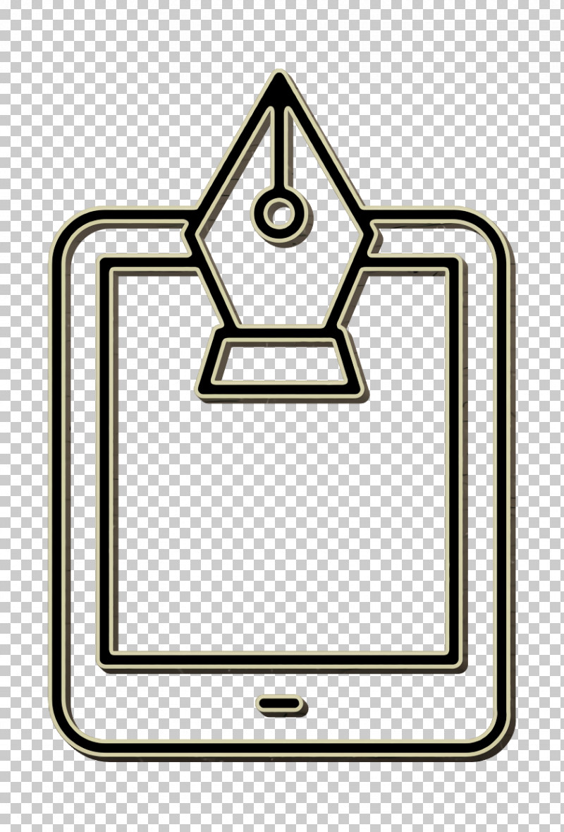 Creative Icon Tablet Icon Fountain Pen Icon PNG, Clipart, Creative Icon, Fountain Pen Icon, Line Art, Square, Symbol Free PNG Download