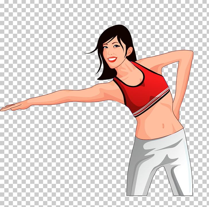 Yoga Cartoon Illustration PNG, Clipart, Abdomen, Active Undergarment, Arm, Beautiful Girl, Exercise Free PNG Download