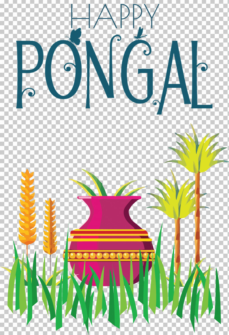 Pongal Happy Pongal PNG, Clipart, Garden, Happy Pongal, Leaf, Line, Logo Free PNG Download