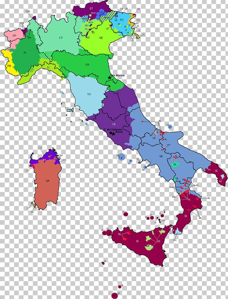 Italy Linguistic Map Italian Language Dialect PNG, Clipart, Area, Art, Atlas, City Map, Dialect Free PNG Download