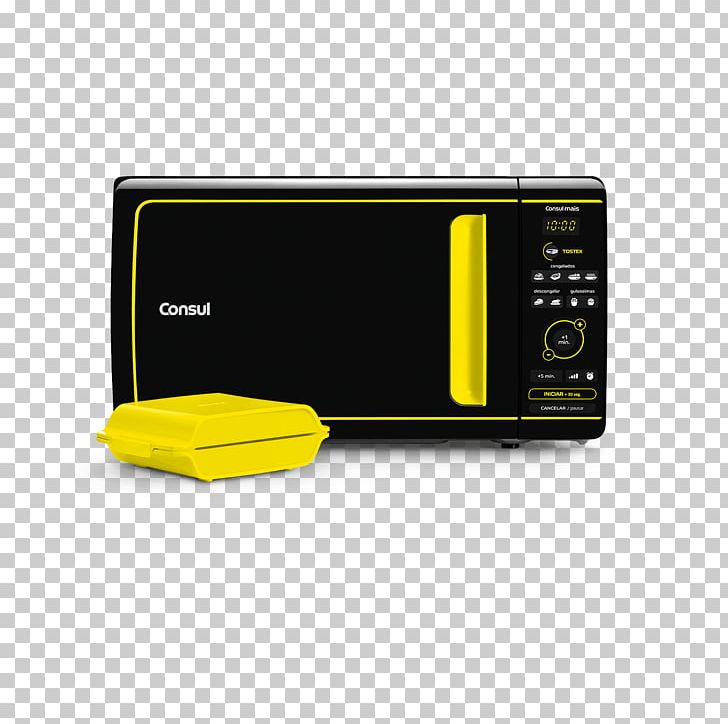 Yellow Microwave Ovens Consul S.A. Toaster Whirlpool Corporation PNG, Clipart, Brastemp, Color, Consul Sa, Electrolux, Electronics Free PNG Download