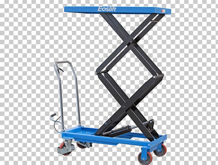 Lift Table Pallet Jack Elevator Scissors Mechanism Hydraulics PNG, Clipart, Aerial Work Platform, Angle, Blue, Cart, Electric Blue Free PNG Download