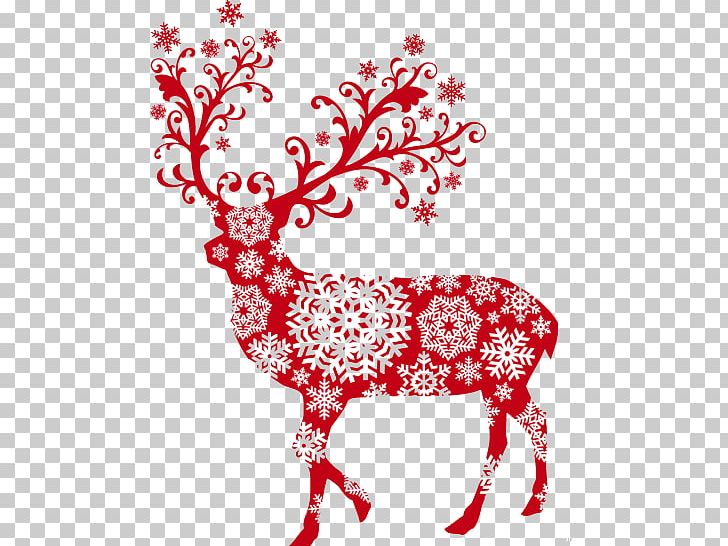 Rudolph Reindeer Santa Claus Christmas PNG, Clipart, Animals, Area, Assembling, Black And White, Christmas Card Free PNG Download
