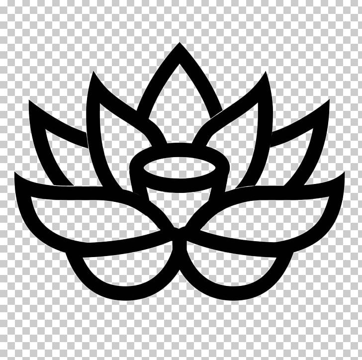 Computer Icons Nelumbo Nucifera PNG, Clipart, Black And White, Circle, Computer Font, Computer Icons, Download Free PNG Download