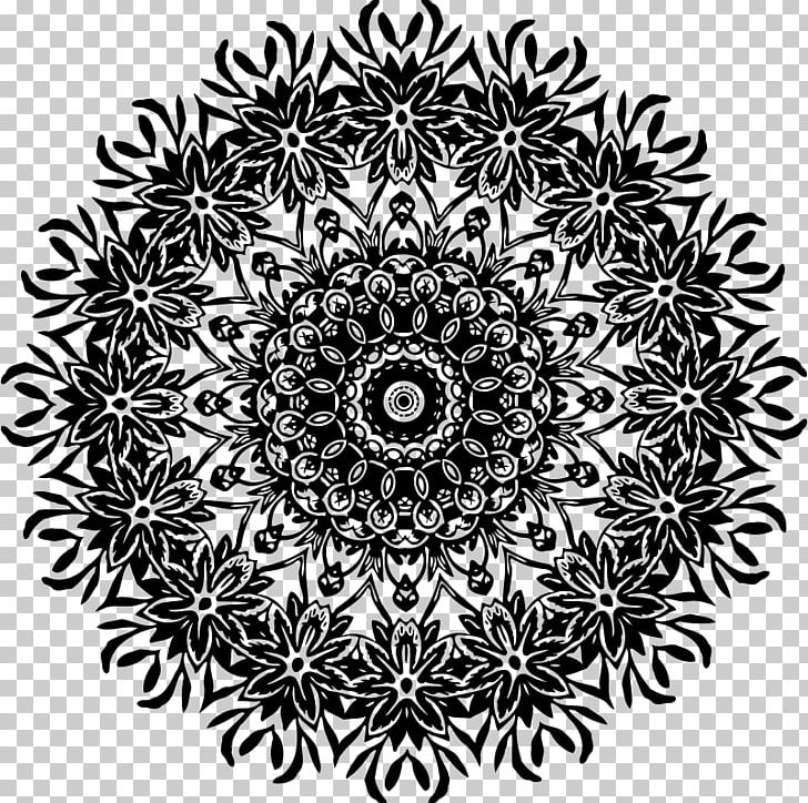 Flower Floral Design Pattern PNG, Clipart, Black And White, Circle, Decorative Arts, Design Pattern, Flora Free PNG Download