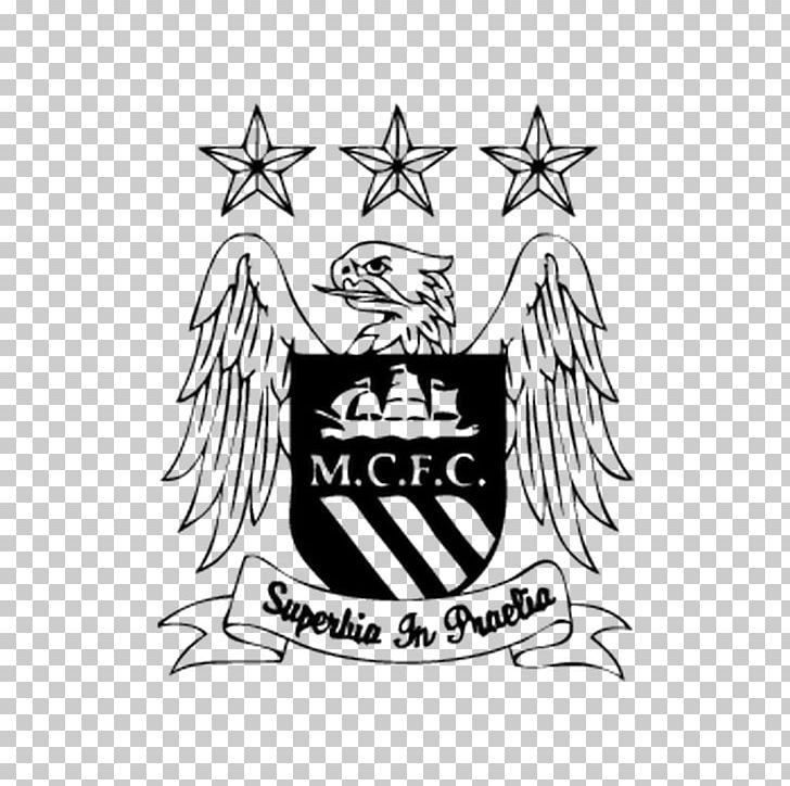Manchester City F.C. Manchester City W.F.C. Manchester United F.C. City Of Manchester Stadium Premier League PNG, Clipart, Bird, Black, Black And White, Brand, Crest Free PNG Download