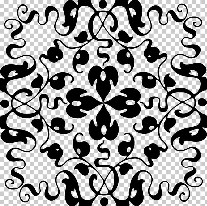 Floral Design Line Leaf Pattern PNG, Clipart, Art, Black, Black And White, Circle, Flora Free PNG Download