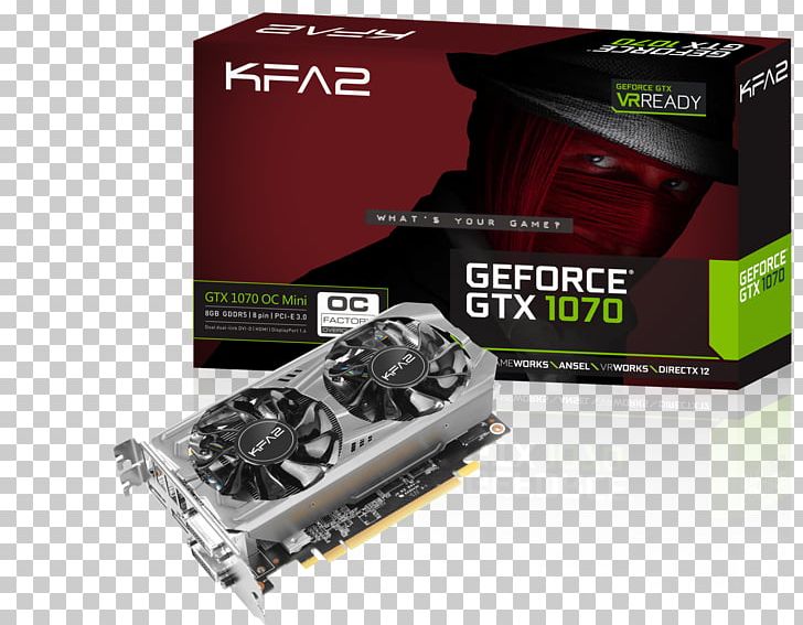 Graphics Cards & Video Adapters NVIDIA GeForce GTX 1070 GALAXY Technology GDDR5 SDRAM 英伟达精视GTX PNG, Clipart, Brand, Computer Component, Digital Visual Interface, Electronic Device, Electronics Accessory Free PNG Download