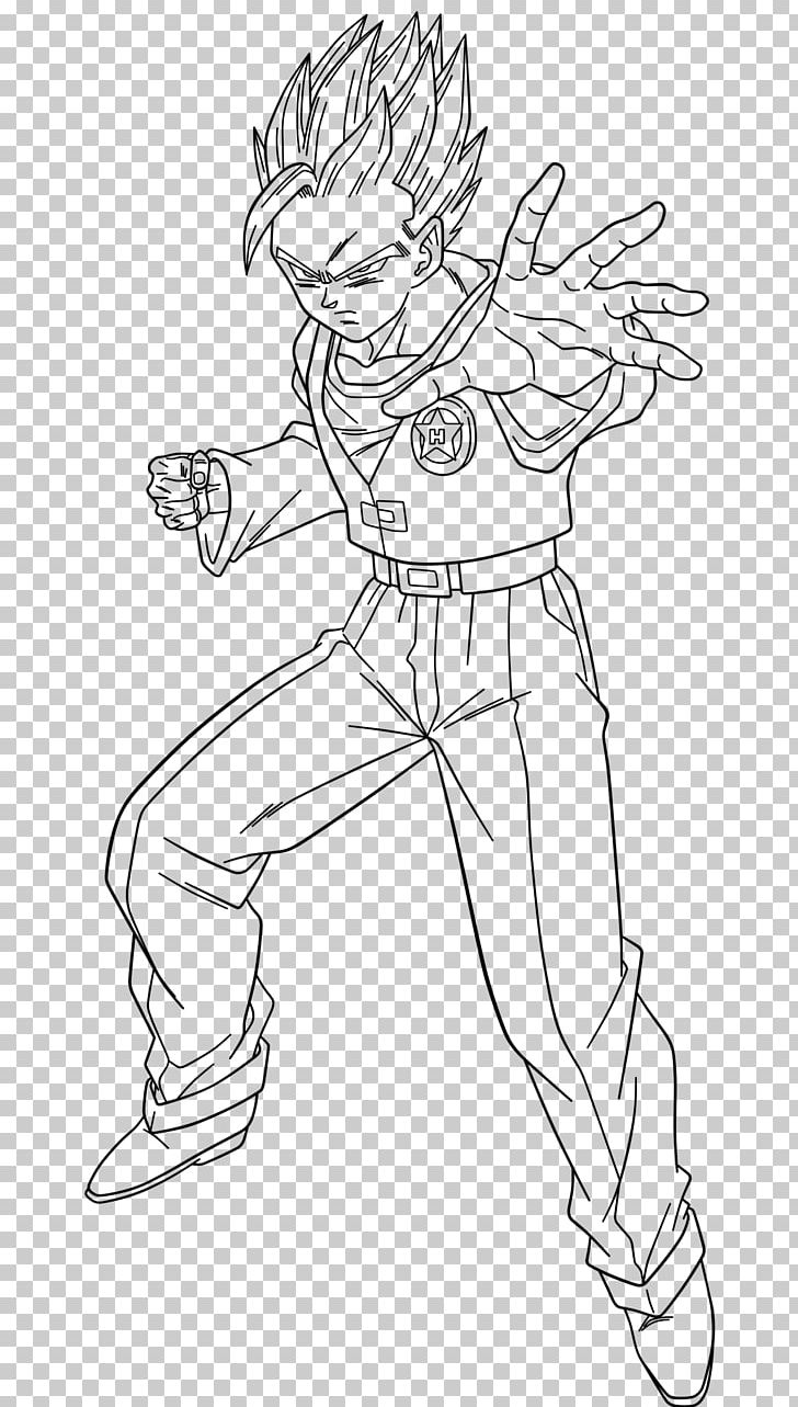 Gohan Line Art Vegeta Super Saiyan Goku PNG, Clipart, Angle, Arm, Art, Artwork, Black Free PNG Download