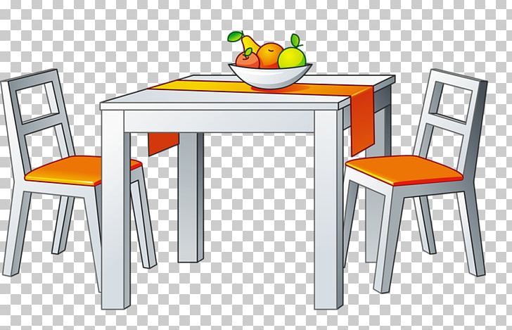 kitchen table and chairs clipart