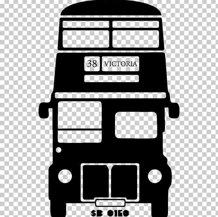 Bus London Wall Decal Sticker AEC Routemaster PNG, Clipart, Advertising, Aec Routemaster, Area, Black, Black And White Free PNG Download