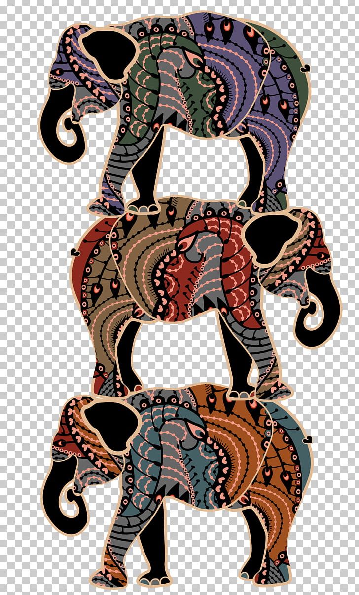 Indian Elephant Visual Arts Painting PNG, Clipart, Animal, Animals, Art, Asian Elephant, Circus Free PNG Download