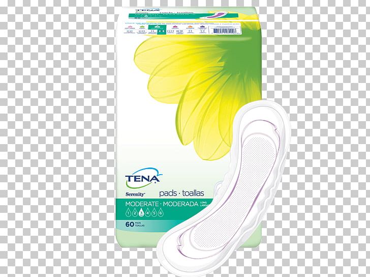 Product Design TENA Incontinence Pad Yellow PNG, Clipart, Female, Incontinence, Incontinence Pad, Others, Personal Care Free PNG Download