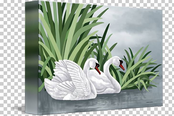 Duck Goose Mute Swan Painting Gallery Wrap PNG, Clipart, Art, Beak, Bird, Canvas, Cygnini Free PNG Download