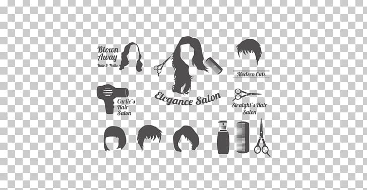 Beauty Parlour Hairdresser Hairstyle Fashion Designer PNG, Clipart, Barbershop, Beauty Parlour, Black, Black And White, Brand Free PNG Download