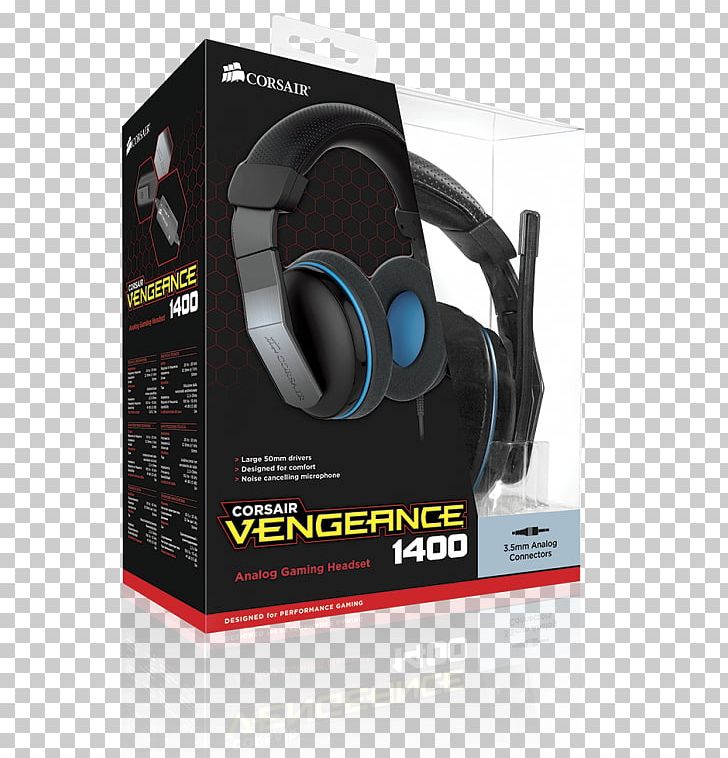 Headset Corsair Components Corsair Vengeance 1400 7.1 Surround Sound Corsair Vengeance 1500 CA-9011124-NA Dolby 7.1 USB Gaming PNG, Clipart, 71 Surround Sound, Audio, Audio Equipment, Corsair Components, Corsair Vengeance 2100 Free PNG Download