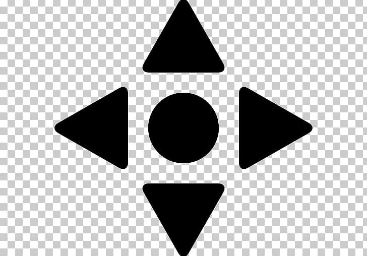 Triangle Point Symbol Disk PNG, Clipart, Angle, Black, Black And White, Cardinal Direction, Circle Free PNG Download