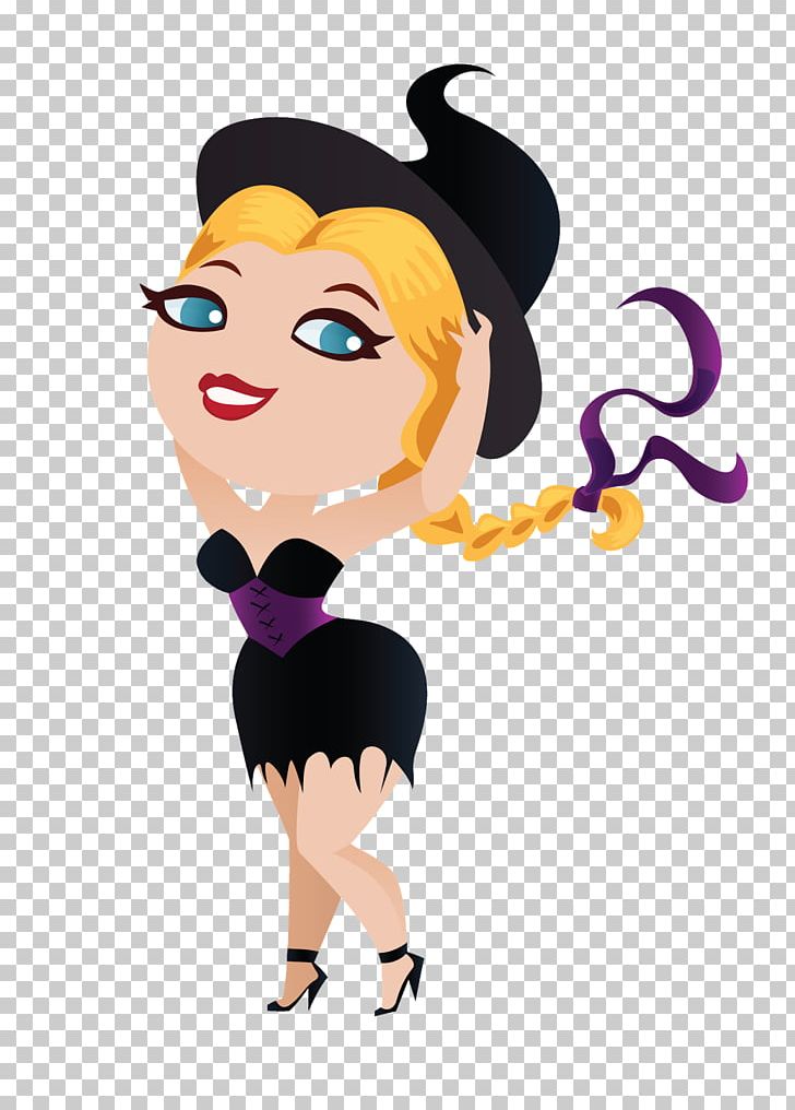 Illustrator Witch PNG, Clipart, Art, Black Hair, Cartoon, Cheek, Drawing Free PNG Download