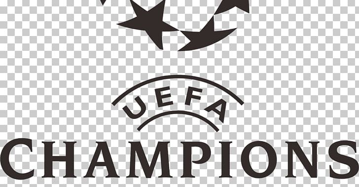 UEFA Champions League Logo Brand Font Line PNG, Clipart, Area, Art, Black And White, Brand, Champion Free PNG Download