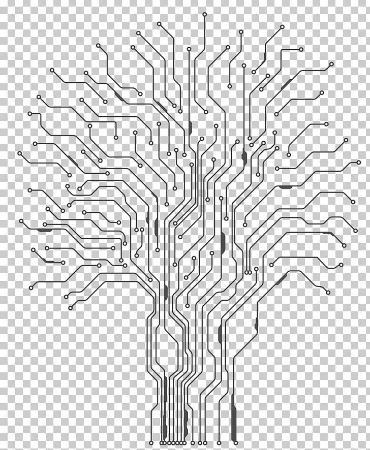 Electronic Circuit Electronics Printed Circuit Board Tattoo Wiring Diagram PNG, Clipart, Angle, Black And White, Electrical Wires Cable, Electronics, Hand Free PNG Download