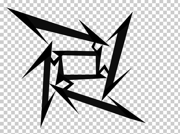 Metallica Shuriken Ninja Logo PNG, Clipart, Angle, Art, Art Paper, Black, Black And White Free PNG Download