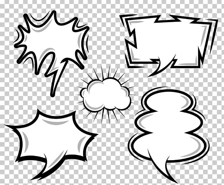 Comics Speech Balloon Cloud PNG, Clipart, Area, Artwork, Black, Black And White, Cartoon Free PNG Download