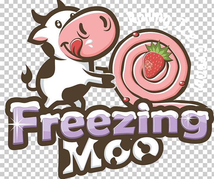 Freezing Moo Rolling Ice Cream Stir-fried Ice Cream PNG, Clipart, Brand, Dessert, Drink, Food, Food Drinks Free PNG Download