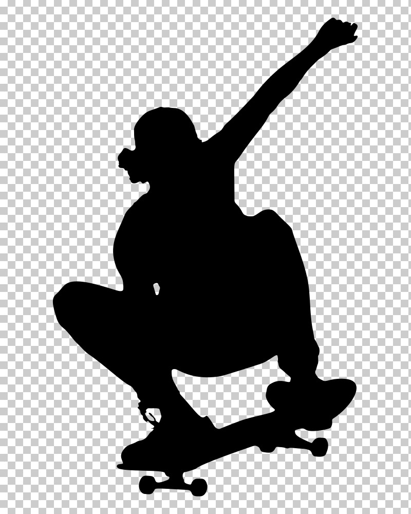 Skateboarding Skateboard Skateboarding Equipment Recreation Silhouette PNG, Clipart, Blackandwhite, Boardsport, Longboard, Recreation, Silhouette Free PNG Download