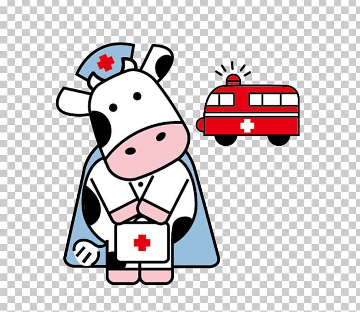 Cattle Nurse First Aid Cartoon PNG, Clipart, Ambulance, Animals, Animation, Area, Art Free PNG Download
